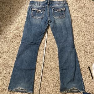 Silver Pioneer Jeans size 34 red tag 35” length